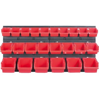 Pannello Organizzatore Officina Kistenberg - Nero e Rosso - Sistema di Stoccaggio Attrezzi Pannello Organizzatore Officina Kistenberg - Nero e Rosso - Sistema di Stoccaggio Attrezzi