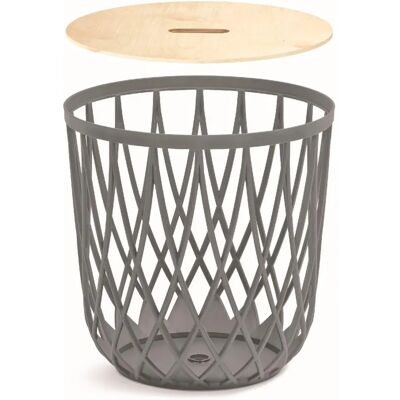 Cesta de almacenamiento Prosperplast - 55L - Gris - Multifuncional Cesta de almacenamiento Prosperplast - 55L - Gris - Multifuncional
