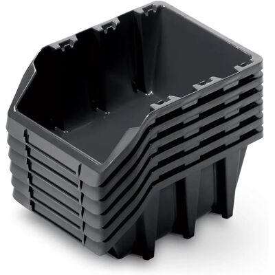 Kistenberg Storage Bin Set - Black & Red - Stackable Kistenberg Storage Bin Set - Black & Red - Stackable
