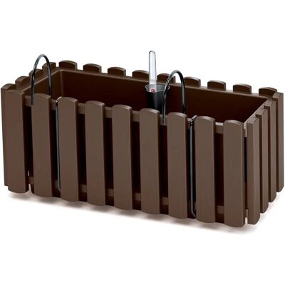 Jardinière Bodee Fencycase W Prosperplast - Marron - Publicité Jardinière Bodee Fencycase W Prosperplast - Marron - Publicité
