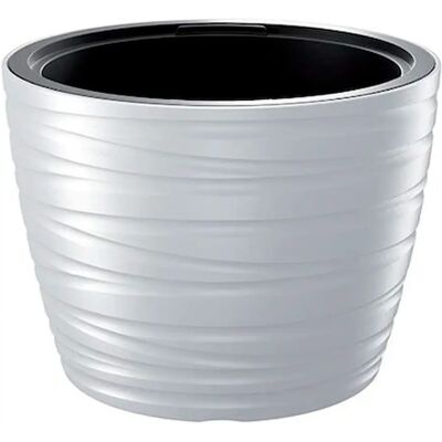 Maceta Baja Maze Prosperplast - 22L, Blanca, Resistente Maceta Baja Maze Prosperplast - 22L, Blanca, Resistente
