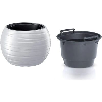 Pot de fleurs Maze de Prosperplast - Blanc, 25L, Design Moderne - Publicité Pot de fleurs Maze de Prosperplast - Blanc, 25L, Design Moderne - Publicité