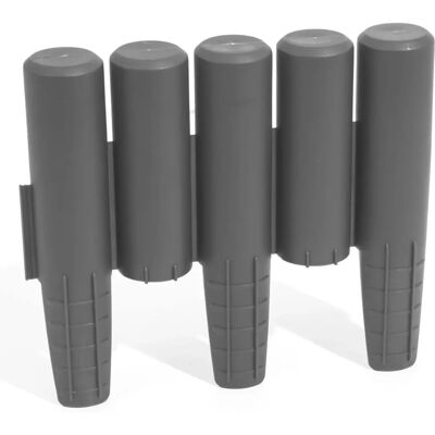 Prosperplast IPAL5 Palisade Gartenzaun - Grau Prosperplast IPAL5 Palisade Gartenzaun - Grau