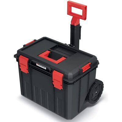 PROSPERPLAST Werkzeugtrolley - Modular Solution - Schwarz/Rot - 53x35.5x39cm PROSPERPLAST Werkzeugtrolley - Modular Solution - Schwarz/Rot - 53x35.5x39cm
