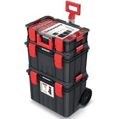 Sistema Modulabile di Attrezzi Kistenberg - 35,5x53x82,5 - Nero e Rosso Sistema Modulabile di Attrezzi Kistenberg - 35,5x53x82,5 - Nero e Rosso