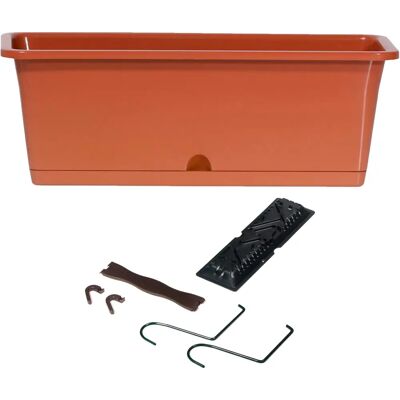 Vaso Prosperplast Camelia W - 595x170x143 mm - Terracotta Vaso Prosperplast Camelia W - 595x170x143 mm - Terracotta