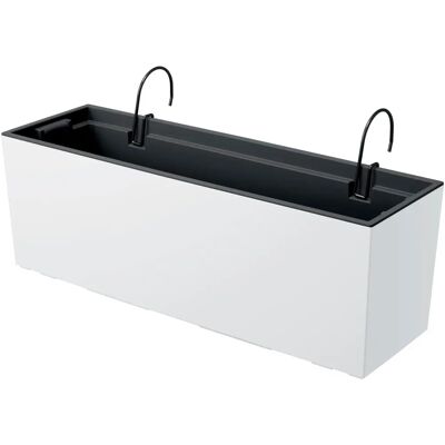 Vaso di fiori bianco Prosperplast - Collezione Urbi Case W 58x18x19.5 cm Vaso di fiori bianco Prosperplast - Collezione Urbi Case W 58x18x19.5 cm