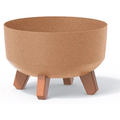 Vaso Ocre Prosperplast - Collezione Testurizzata Elegante Vaso Ocre Prosperplast - Collezione Testurizzata Elegante