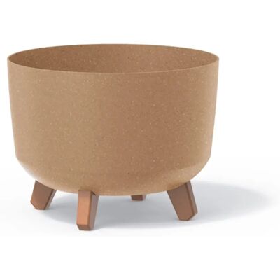 Prosperplast Vaso Ocru - Design Elegante con Relief - 9,8L Prosperplast Vaso Ocru - Design Elegante con Relief - 9,8L