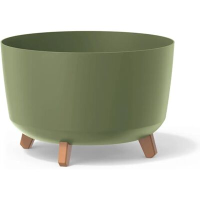 Prosperplast Vaso - Terra Verde - Elegante Con Relieve Prosperplast Vaso - Terra Verde - Elegante Con Relieve