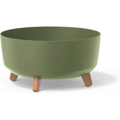 Prosperplast Green Earth Flower Pot - Relief, 38x38x19.5cm, 14.3L Prosperplast Green Earth Flower Pot - Relief, 38x38x19.5cm, 14.3L