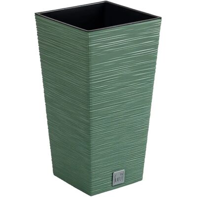 Vaso da fiori Prosperplast FURU - Rilievo, Serbatoio, 29,5x29,5x55cm Vaso da fiori Prosperplast FURU - Rilievo, Serbatoio, 29,5x29,5x55cm