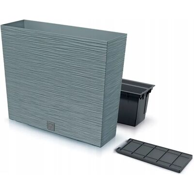 Prosperplast Pflanzkübel - Modell Furu - Wasserspeicher - 58x18x49cm - Beton Prosperplast Pflanzkübel - Modell Furu - Wasserspeicher - 58x18x49cm - Beton