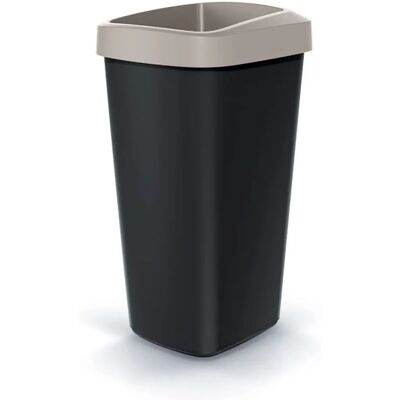 KEDEN - Cubo de reciclaje 25L - Hnědá - Otevřený víko - Koš KEDEN - Cubo de reciclaje 25L - Hnědá - Otevřený víko - Koš