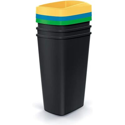 Keden Compacta Q Mülleimer-Set - 3 Stück 45L Rechteckig Keden Compacta Q Mülleimer-Set - 3 Stück 45L Rechteckig