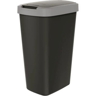Keden NSAB45-429U Kompakt Q Kosz na Śmieci - 45L, Czarny/Szary Keden NSAB45-429U Kompakt Q Kosz na Śmieci - 45L, Czarny/Szary