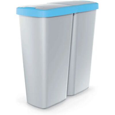Cestino Keden 50L con 2 coperchi - Blu Cestino Keden 50L con 2 coperchi - Blu