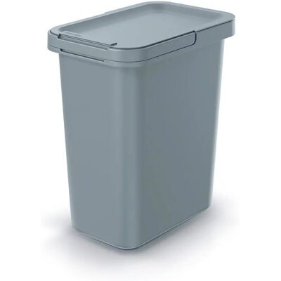 KEDEN Papelera - 12L, Cuadrada, Plástico, Montaje en pared, Gris KEDEN Papelera - 12L, Cuadrada, Plástico, Montaje en pared, Gris