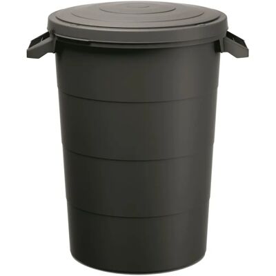 Keden Smooth 80L Schwarzer Gartenbehälter - Mülltrennung Keden Smooth 80L Schwarzer Gartenbehälter - Mülltrennung