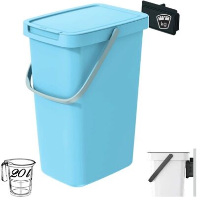 Cubo de recyclage bleu clair 20L Prosperplast - Poubelle - Publicité Cubo de recyclage bleu clair 20L Prosperplast - Poubelle - Publicité