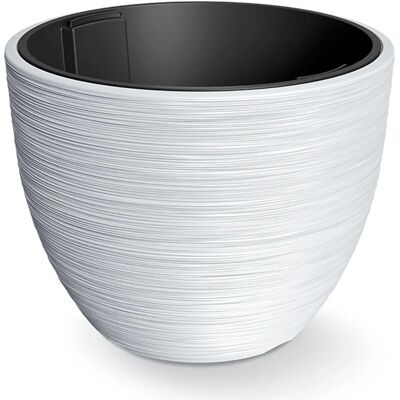 Prosperplast Witte Bloempot met Reservoir - FURU - 92L Prosperplast Witte Bloempot met Reservoir - FURU - 92L