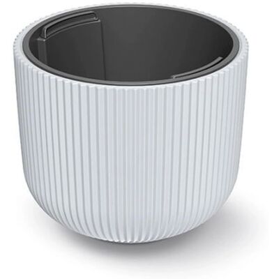 Vaso da fiori bianco Milly di Prosperplast con serbatoio Vaso da fiori bianco Milly di Prosperplast con serbatoio