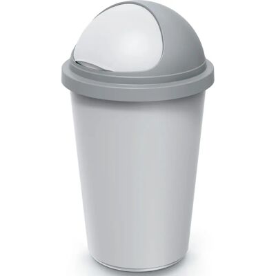 monzana Cestino in plastica Argento/Grigio 50L - Cestino monzana Cestino in plastica Argento/Grigio 50L - Cestino