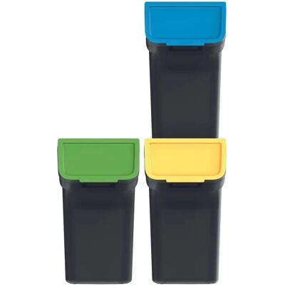 Keden - Npw20s3-S411 - 3x20L - Noir - Ensemble de poubelles - Publicité Keden - Npw20s3-S411 - 3x20L - Noir - Ensemble de poubelles - Publicité