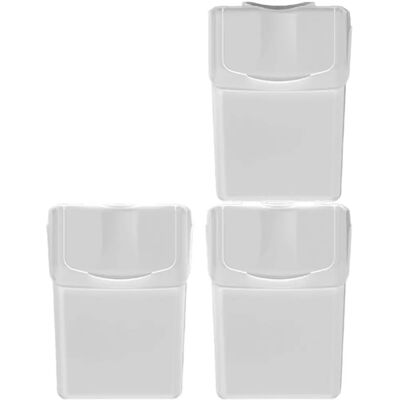Keden - Set 3 Recyclingbehälter - 60L - Weiß Keden - Set 3 Recyclingbehälter - 60L - Weiß