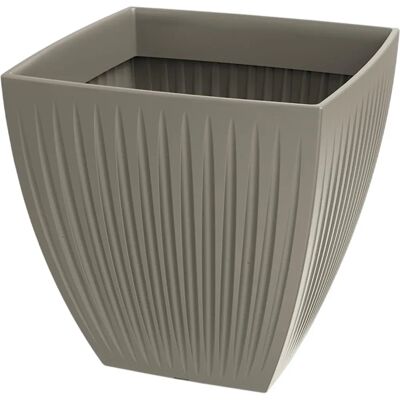 Vaso Latia Quadrato MIDL Ø30x30 Moka - Fioriera Vaso Latia Quadrato MIDL Ø30x30 Moka - Fioriera