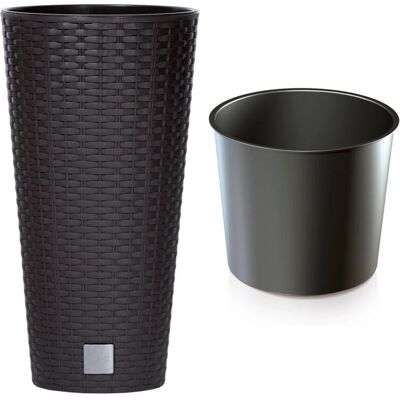 Prosperplast Ciemny Ochrany Doniczka - 15,5L - 25x25x47.6cm Prosperplast Ciemny Ochrany Doniczka - 15,5L - 25x25x47.6cm
