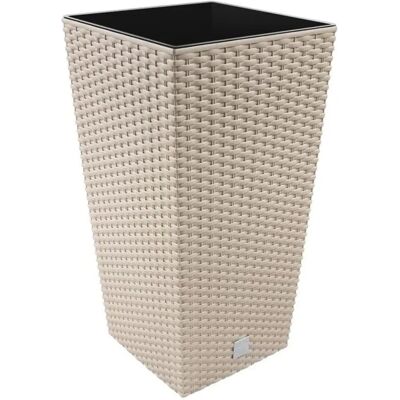 Prosper Plast DRTS170-7529U Vaso quadrato 17x17x32,4cm - Mocca Prosper Plast DRTS170-7529U Vaso quadrato 17x17x32,4cm - Mocca