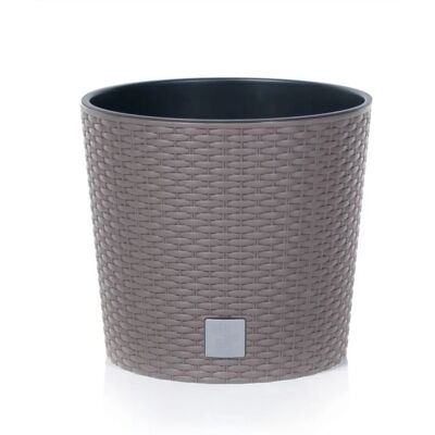 Prosperplast Pot Rattan - 15,3L, 30x30x27cm - Publicité Prosperplast Pot Rattan - 15,3L, 30x30x27cm - Publicité