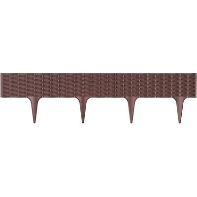 Prosperplast Ibra Gartengrenze - Braun - 3,9m Kunststoff Rattan Prosperplast Ibra Gartengrenze - Braun - 3,9m Kunststoff Rattan