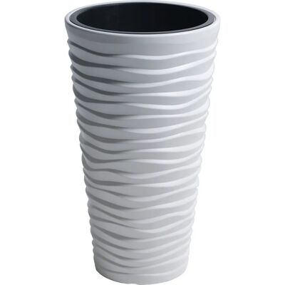 Pot de fleurs Sand Slim de Prosperplast - Résistant aux UV, 75cm Blanc - Publicité Pot de fleurs Sand Slim de Prosperplast - Résistant aux UV, 75cm Blanc - Publicité