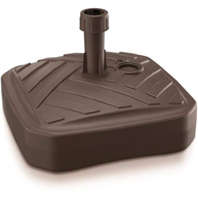 Base per ombrellone quadrata o rotonda Prosperplast - 39x39x13cm - Cioccolato Base per ombrellone quadrata o rotonda Prosperplast - 39x39x13cm - Cioccolato