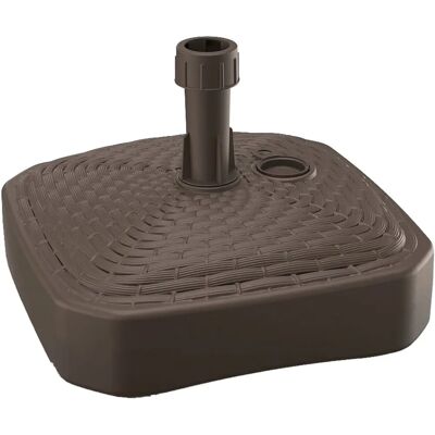 URBN Living Brunt Fyrkantig 10L 12L Rattan Plastbas - Parasollgrund URBN Living Brunt Fyrkantig 10L 12L Rattan Plastbas - Parasollgrund