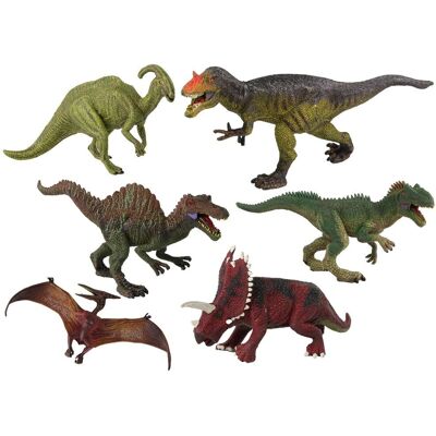Lean Toys Dinosaurussen Set - 6 Grote Figuren - Educatief Lean Toys Dinosaurussen Set - 6 Grote Figuren - Educatief