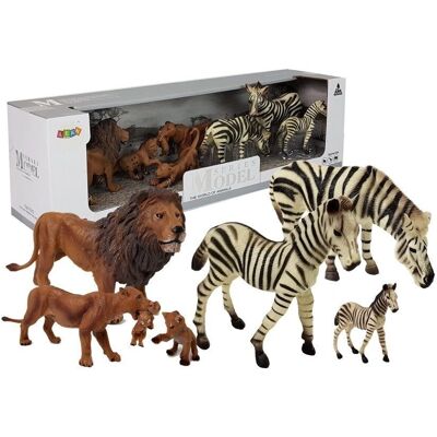 Lean Toys Löwe Zebra Safari Set - Figuren Collection Lean Toys Löwe Zebra Safari Set - Figuren Collection