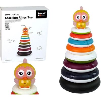 Piramida Edukacyjna z Pierścieniami od Lean Toys Piramida Edukacyjna z Pierścieniami od Lean Toys