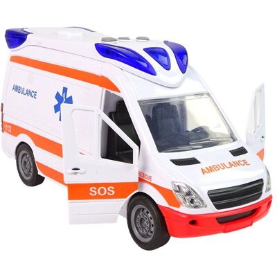 Leantoys Modell Ambulanz - Notfallfahrzeug mit Licht & Ton Leantoys Modell Ambulanz - Notfallfahrzeug mit Licht & Ton