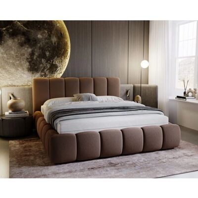 Cloud - Cloud - Velours marron - 140x200 - Lit - Publicité Cloud - Cloud - Velours marron - 140x200 - Lit - Publicité