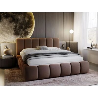 Cloud - Cloud - Velours marron - 140x200 - Lit - Publicité Cloud - Cloud - Velours marron - 140x200 - Lit - Publicité