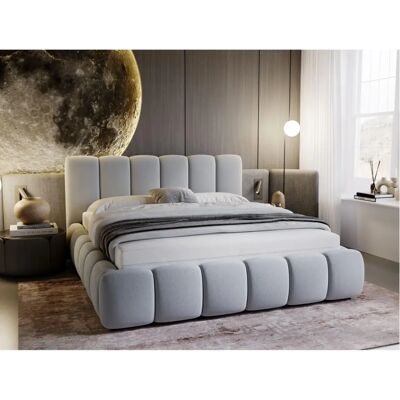 Cloud - Cloud - Gris clair - 140x200 - bed with storage - Publicité Cloud - Cloud - Gris clair - 140x200 - bed with storage - Publicité