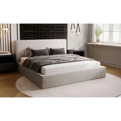 Höffner Malton Grau Polsterbett - Stauraum - 140x200cm - Doppelbett Höffner Malton Grau Polsterbett - Stauraum - 140x200cm - Doppelbett