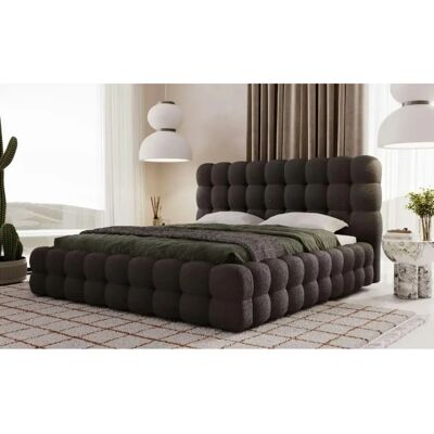 Höffner Schwarzes Polsterbett mit Stauraum - 140x200 cm - Doppelbett - Twist Höffner Schwarzes Polsterbett mit Stauraum - 140x200 cm - Doppelbett - Twist