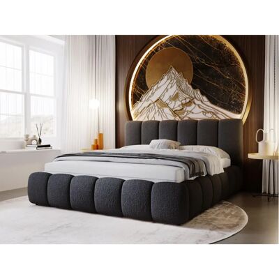 Höffner Cloud Bouclé-Stoff Noir 165 cm Rangement Lit - Publicité Höffner Cloud Bouclé-Stoff Noir 165 cm Rangement Lit - Publicité