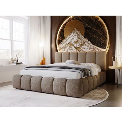 Höffner - Cloud Bouclé-Stoff - Lit tapissé - Publicité Höffner - Cloud Bouclé-Stoff - Lit tapissé - Publicité