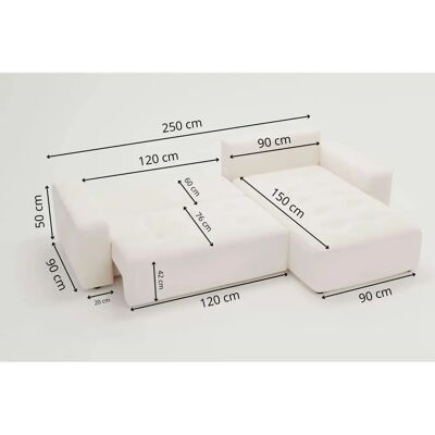 Höffner Portland Creme Sofa - Sofa Höffner Portland Creme Sofa - Sofa
