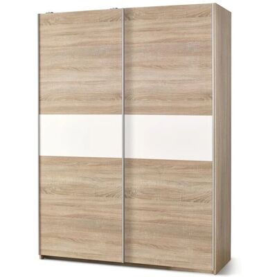 LIMA S1 - Szafa - Sonoma dąb / Biały - 153x58x210 cm LIMA S1 - Szafa - Sonoma dąb / Biały - 153x58x210 cm